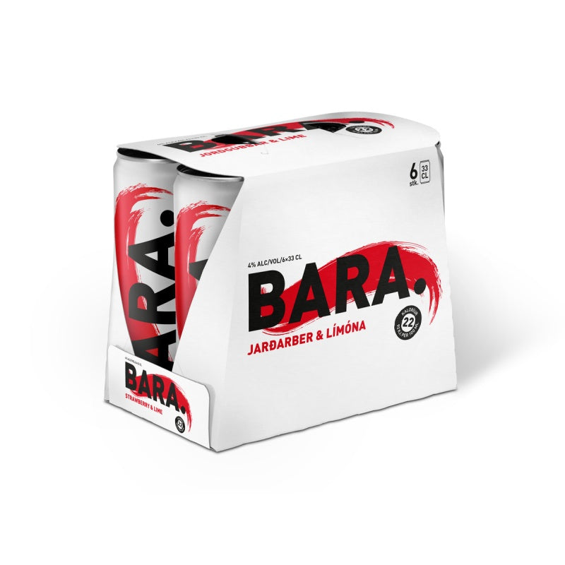 BARA - Jarðaber og Límóna 4% 6x330ml